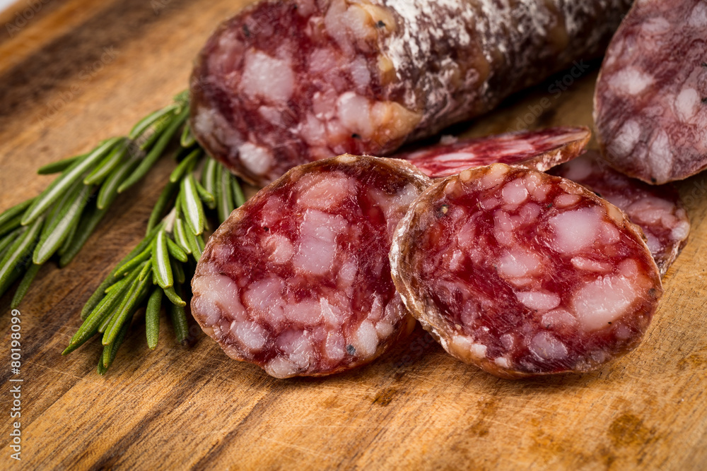 slices of salami slices of salami