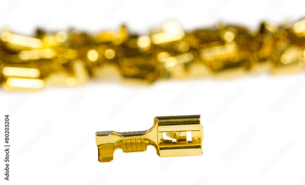 Electrical component bronze cable terminal connector Electrical component bronze cable terminal connector