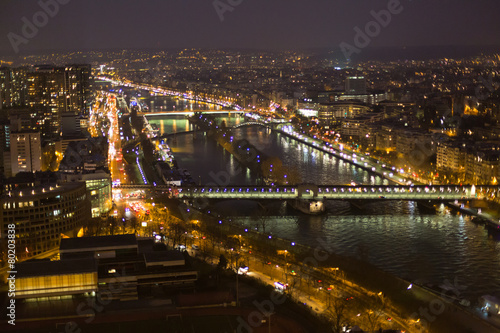 Night view of Paris