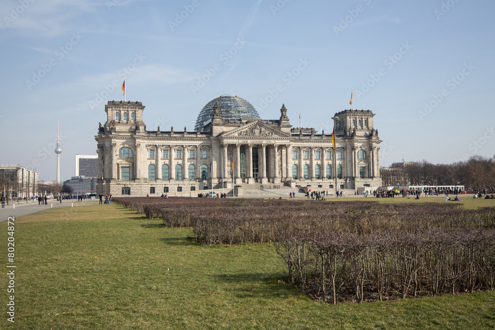 Naklejka premium Reichstag - Bundestag , Berlin, Deuschland