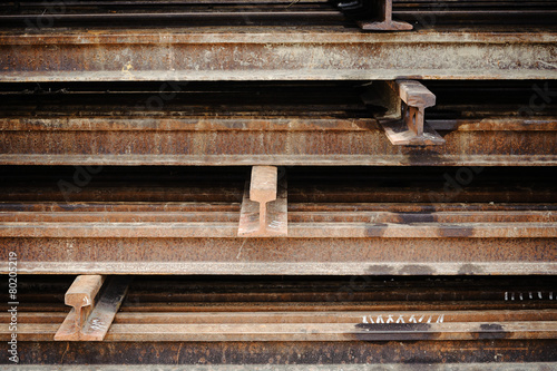 Rust iron beam