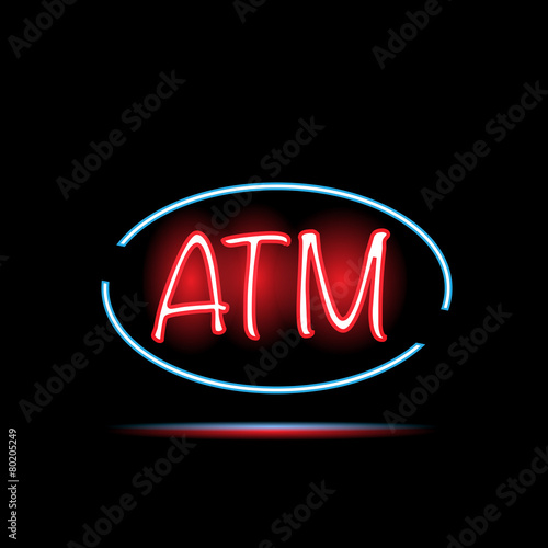 ATM Neon Sign