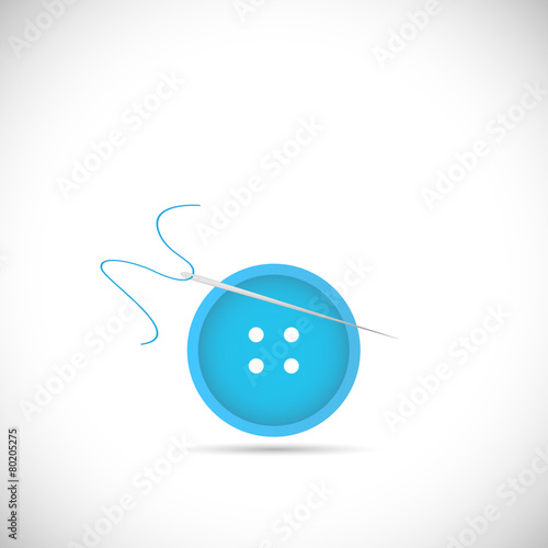 Button Sewing Illustration