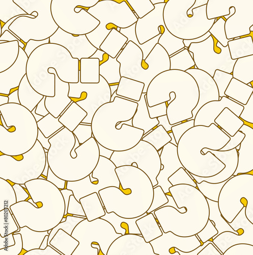 Background of Questions Mark, Help Symbol White Color on Yellow