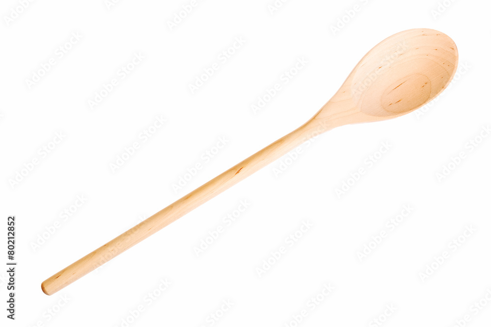 Wooden spoon isolated on white background. Wooden spoon isolated on white background.