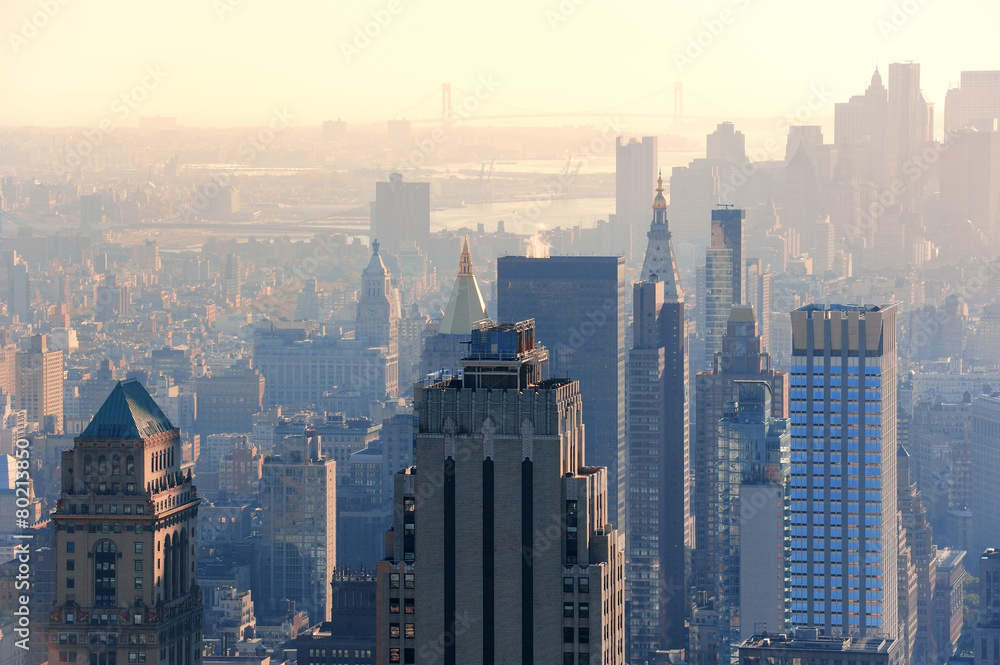 Fototapeta premium New York City sunset