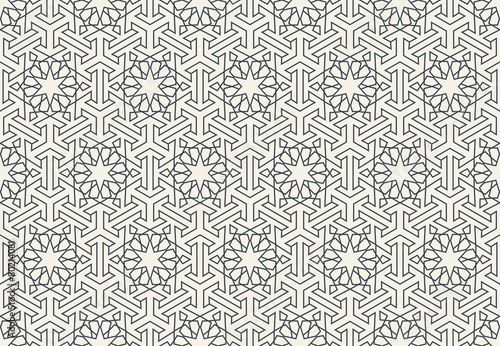 Abstract seamless geometric islamic wallpaper pattern
