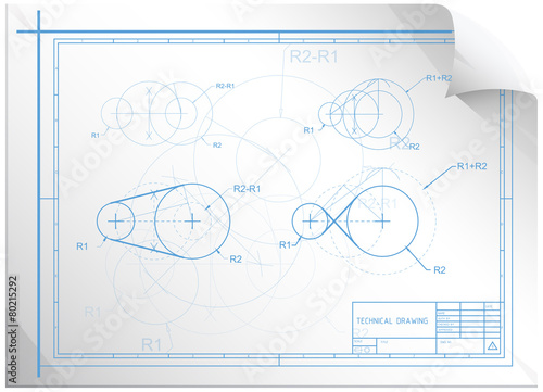 Technical Construction Sheet - Illustration