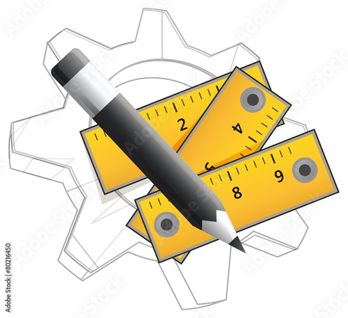 Technical Planning Icon - Illustration