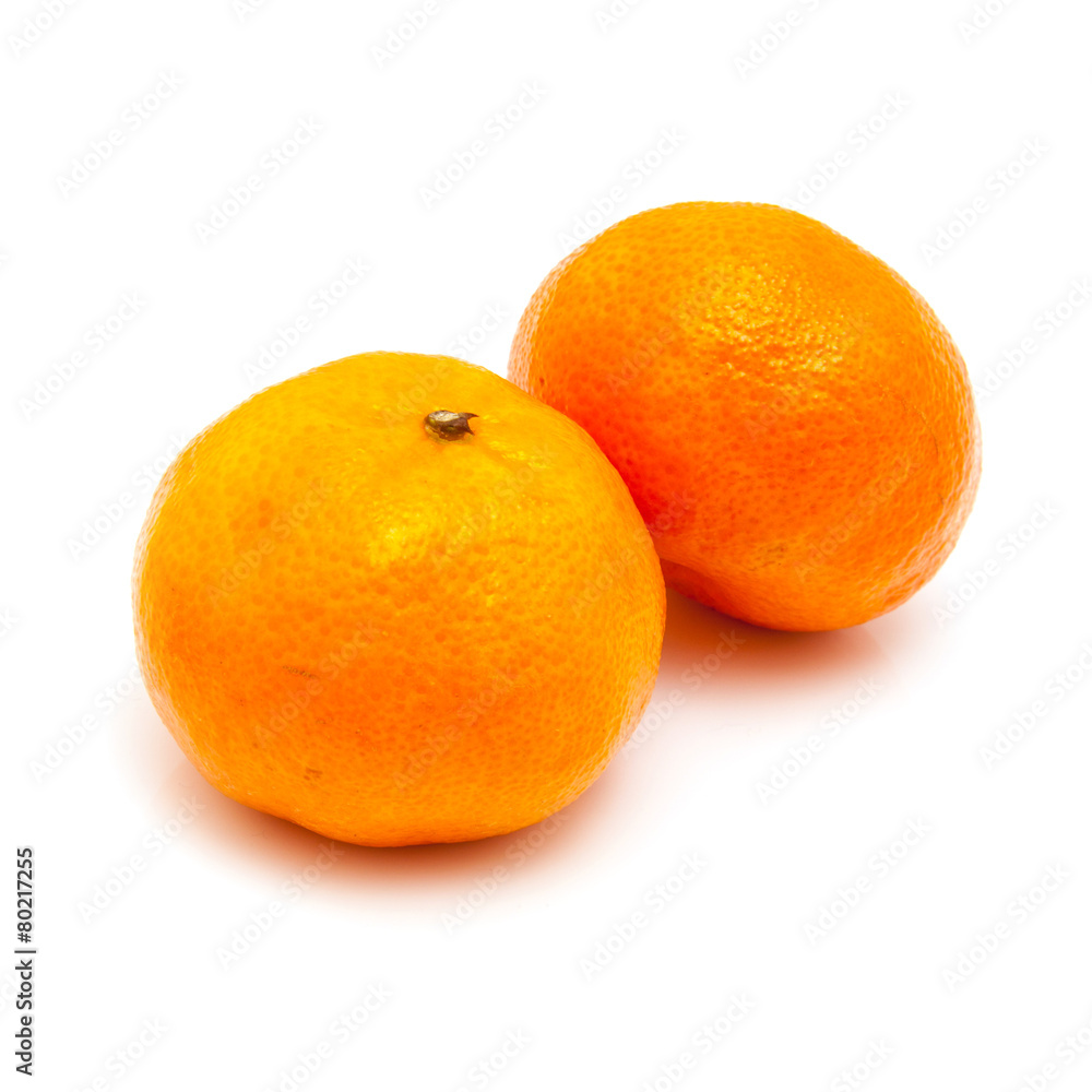 clementines isolated on a white background clementines isolated on a white background