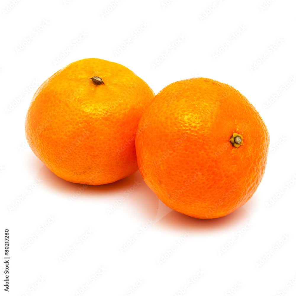 clementines isolated on a white background clementines isolated on a white background