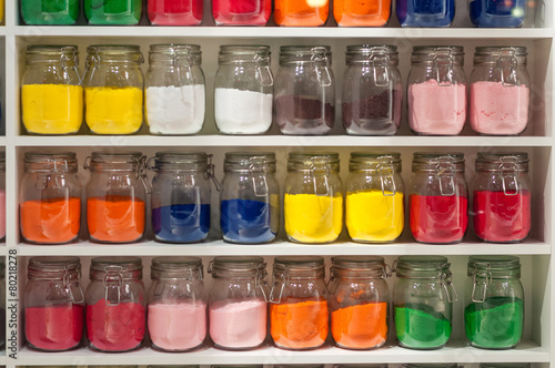 Jars of Colored Sand