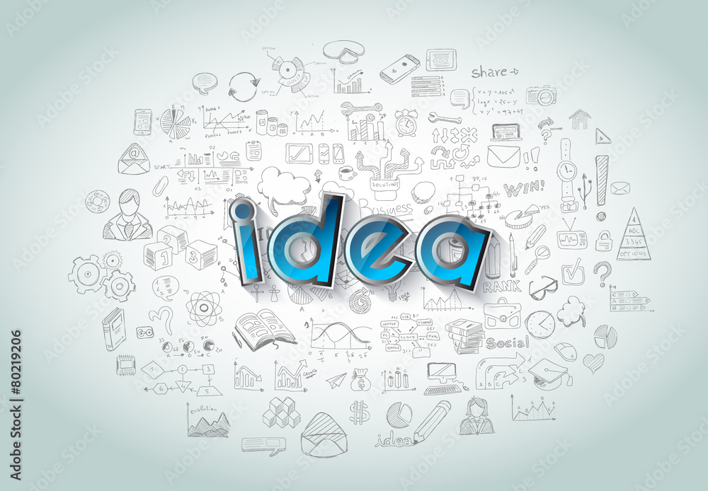 Idea Concept Layout for Brainstorming and Infographic background Idea Concept Layout for Brainstorming and Infographic background