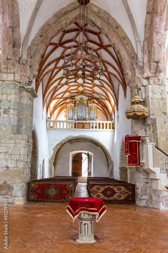 Fortified church in Prejmer, Romania. photo