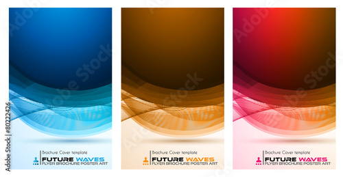 Abtract waves background for brochures and flyers design