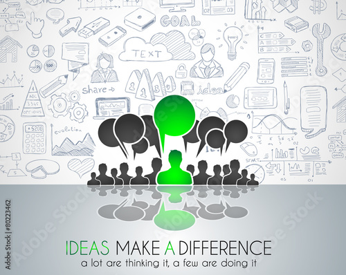 Teamwork Brainstorming communication concept art