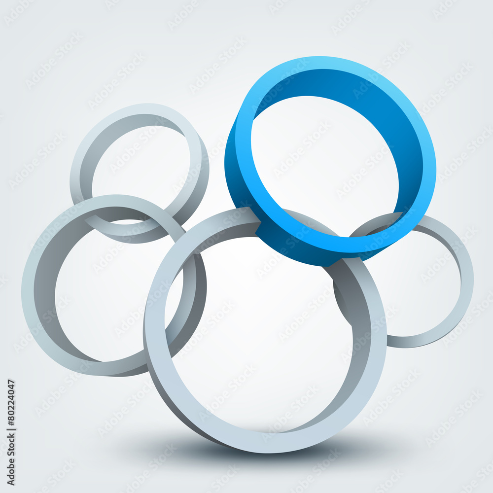 Abstract 3d vector illustration with place for text Abstract 3d vector illustration with place for text