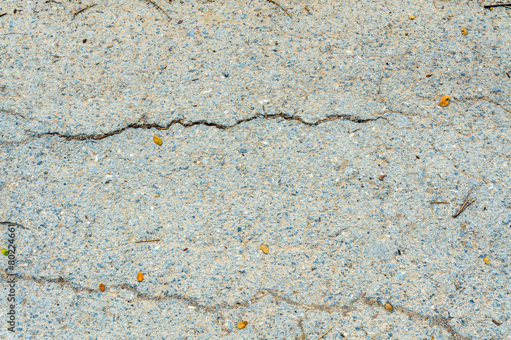 Obraz premium Crack old asphalt road