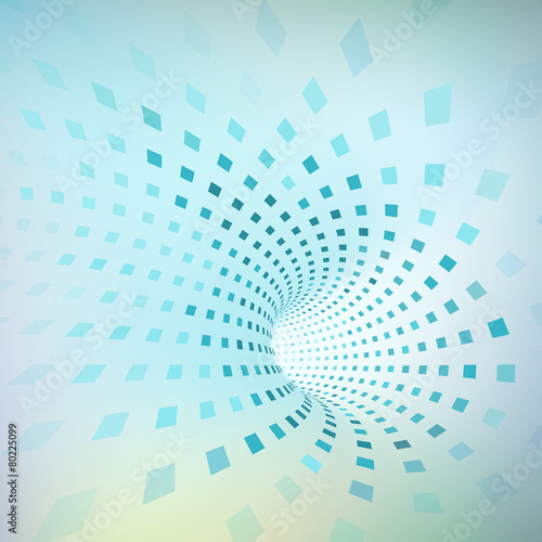 Carta da parati 3D Tunnel - Carta da parati Vector background. Illustration of abstract 3d texture