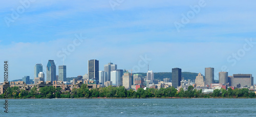 Montreal city skyline over river panorama © rabbit75_fot