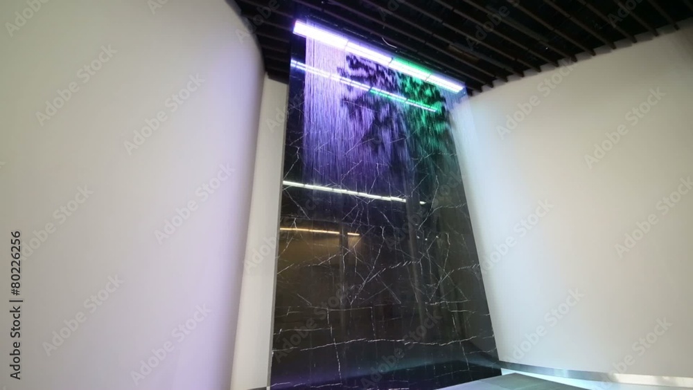 Waterfall with projector in Moscow School of Management Skolkovo Waterfall with projector in Moscow School of Management Skolkovo