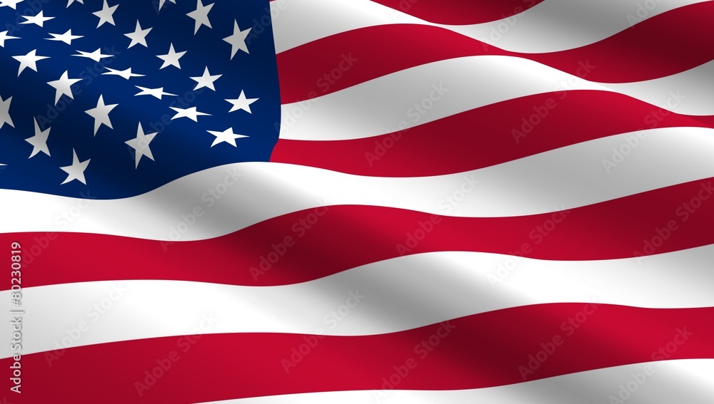 Naklejka premium United States flag background. 