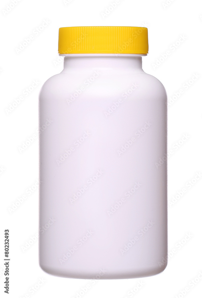 medical pill bottle isolated on a white background. medical pill bottle isolated on a white background.