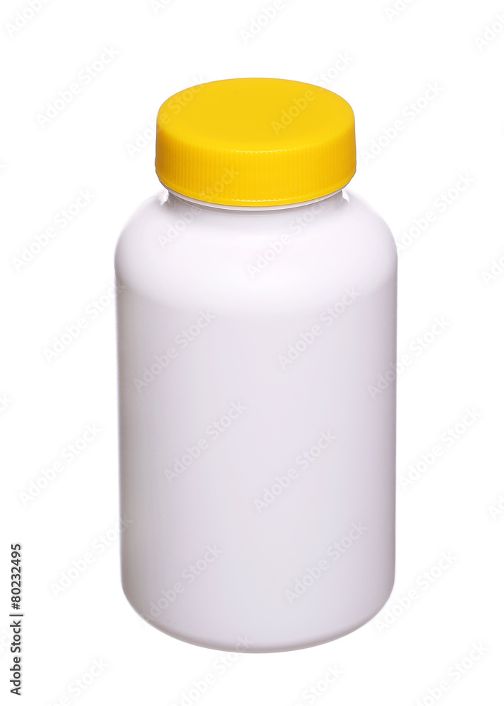 medical pill bottle isolated on a white background. medical pill bottle isolated on a white background.