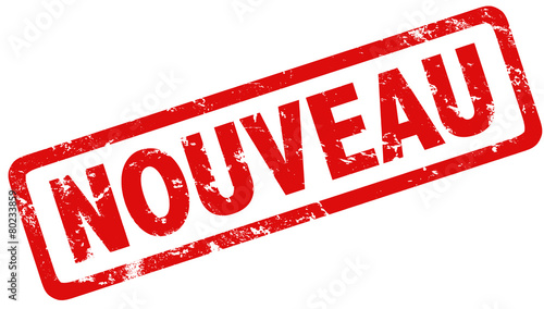 rubber stamp rouge Nouveau