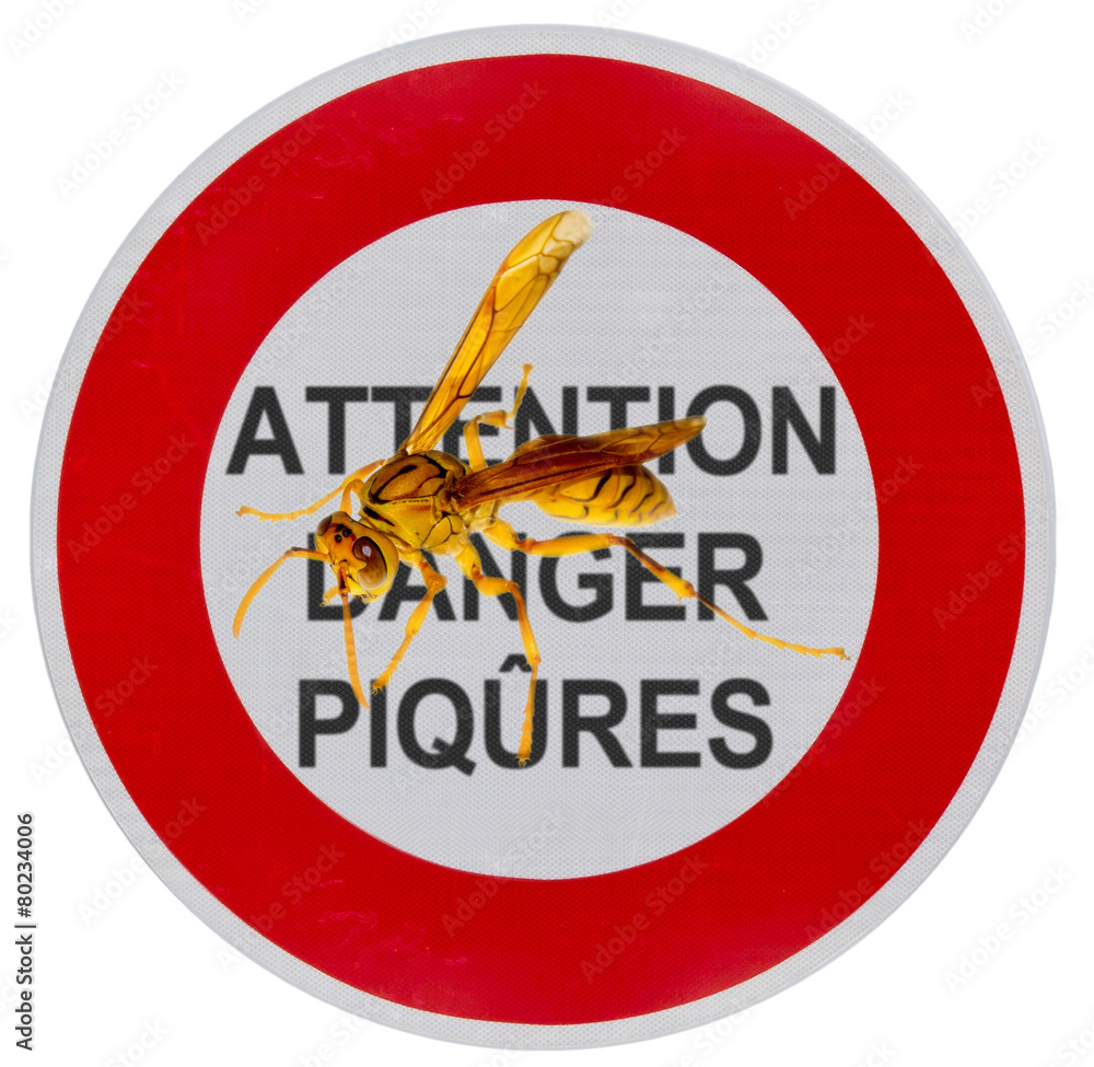 panneau attention danger piqûres Photos | Adobe Stock