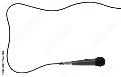 Frame of the microphone with cord