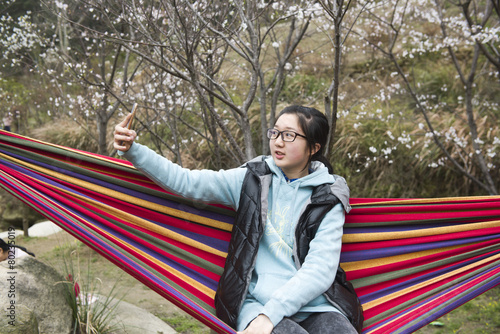 china girl in the park