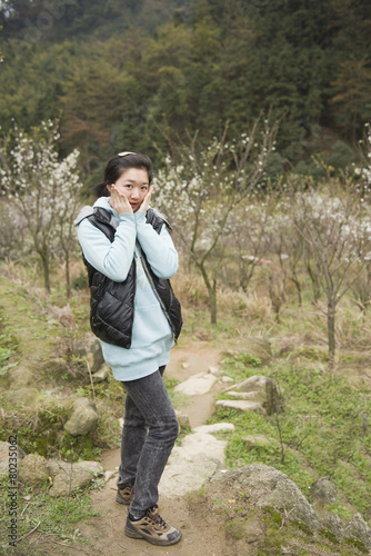 china girl in the park