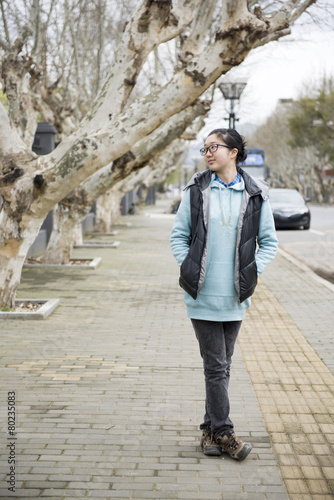china girl in the park