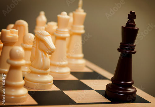 Chess king surrendering photo
