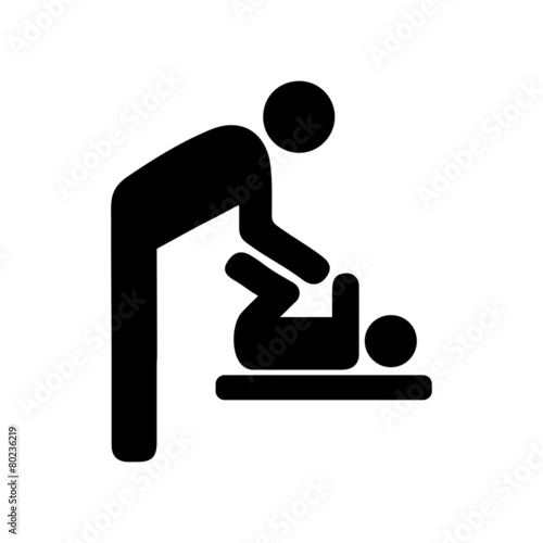 Obraz na płótnie toilet icon w salonie