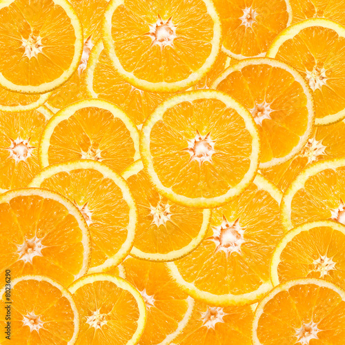 Orange Slice Abstract Seamless Pattern