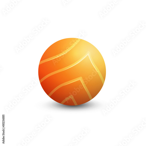 Logo round form with meat of salmon