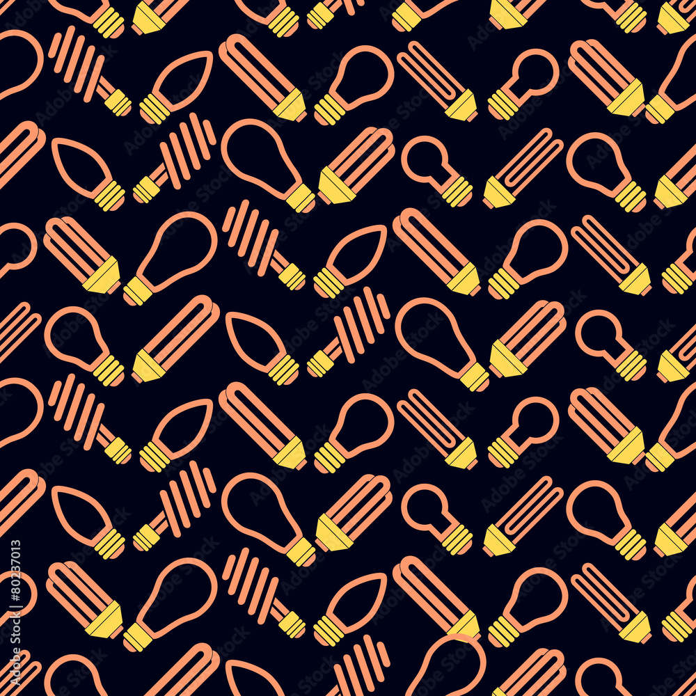 Seamless background with lamps Seamless background with lamps