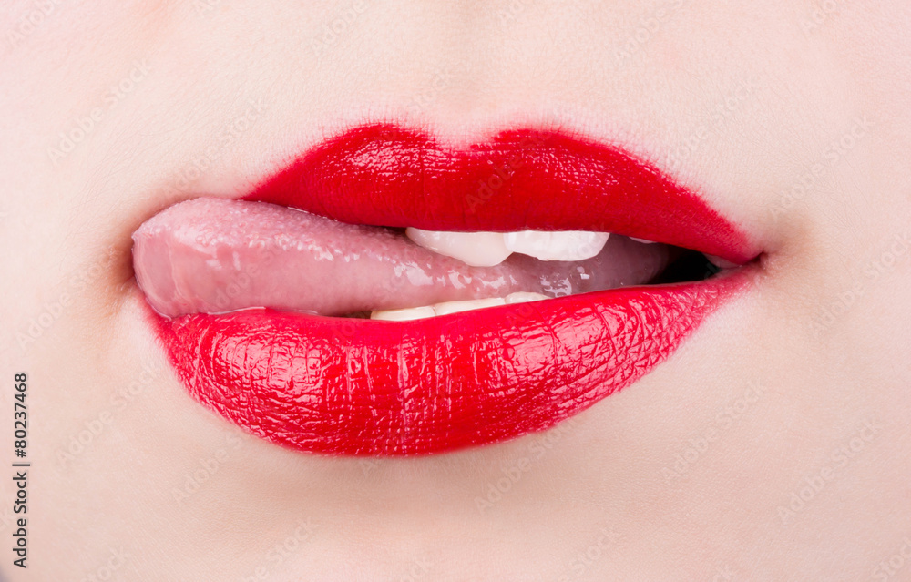 Fototapeta premium Female lips