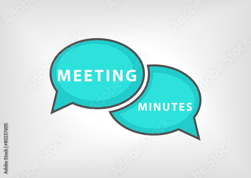 Meeting minutes office life as vector illustration