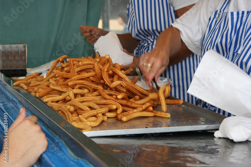 Selling churros
