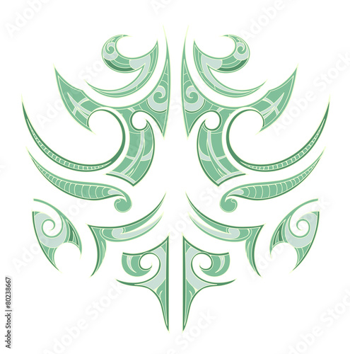 Maori ethnic tattoo