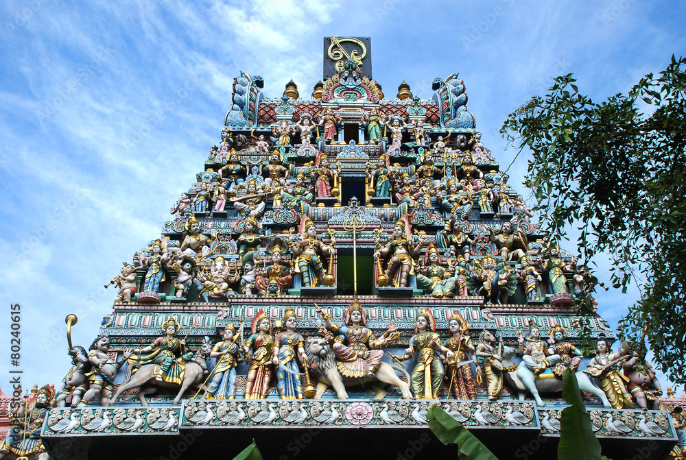 Obraz premium Singapore Sri Veeramakaliamman Temple