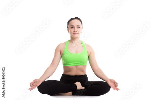 Ardha Padmasana yoga pose