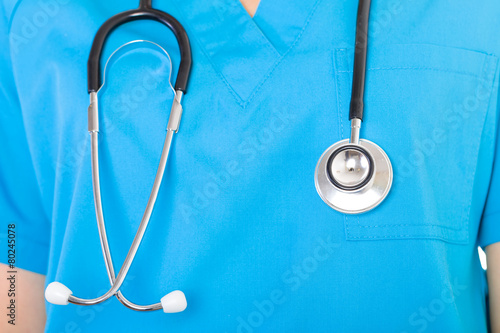 Canvas Print Doctor with stethoscope