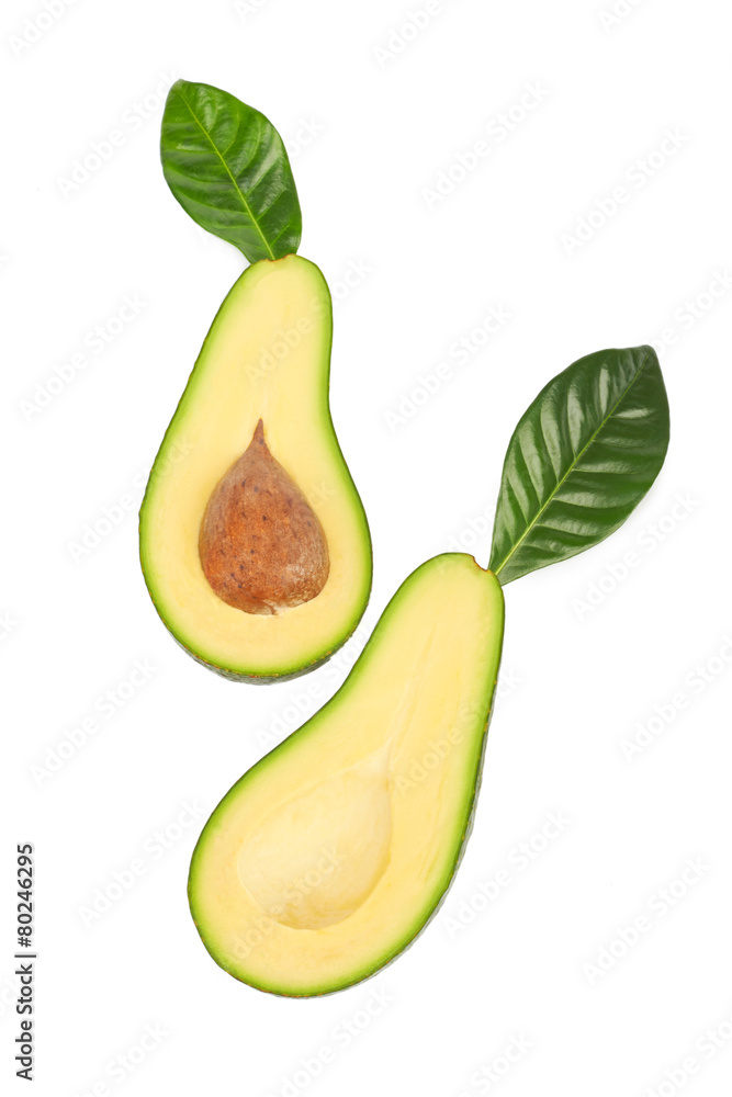 Avocado isolated on white background Avocado isolated on white background