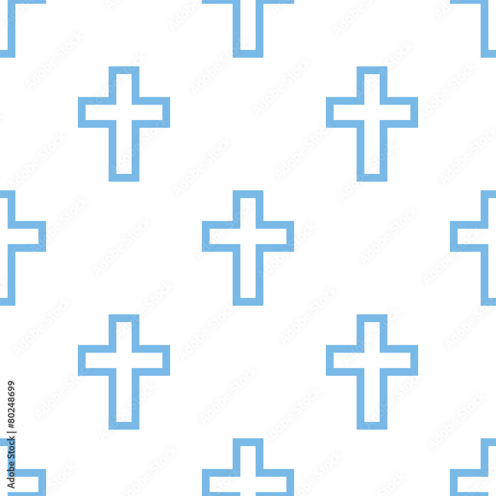 Protestant Cross seamless pattern Protestant Cross seamless pattern