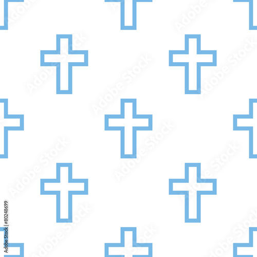 Protestant Cross seamless pattern