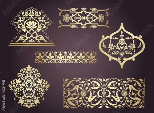 traditional paisley floral pattern, textile , Rajasthan, royal India